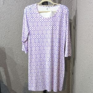 Lululemon Athletica Purple and White Patterned Top